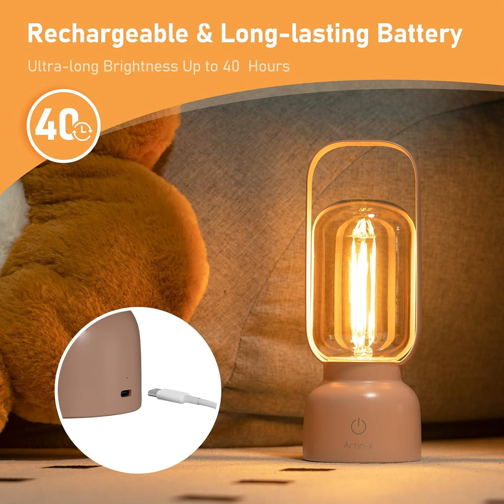 Ember Portable Vintage Lantern Lamp